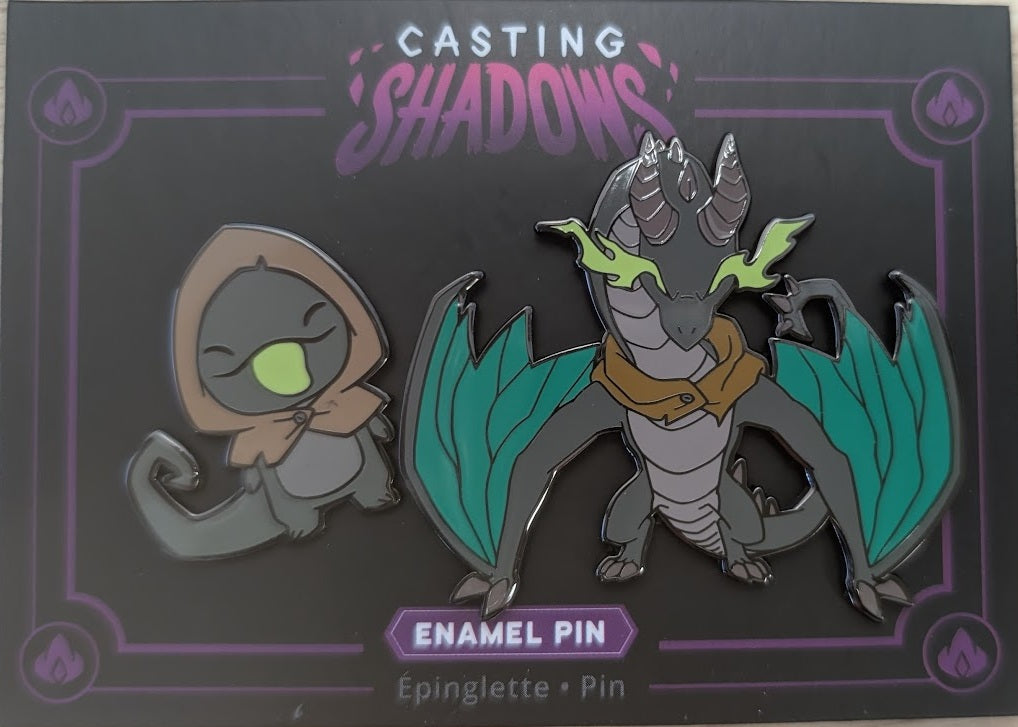 [Grade A] Casting Shadows Haze Greentongue & Haze the Devastator Enamel Pin