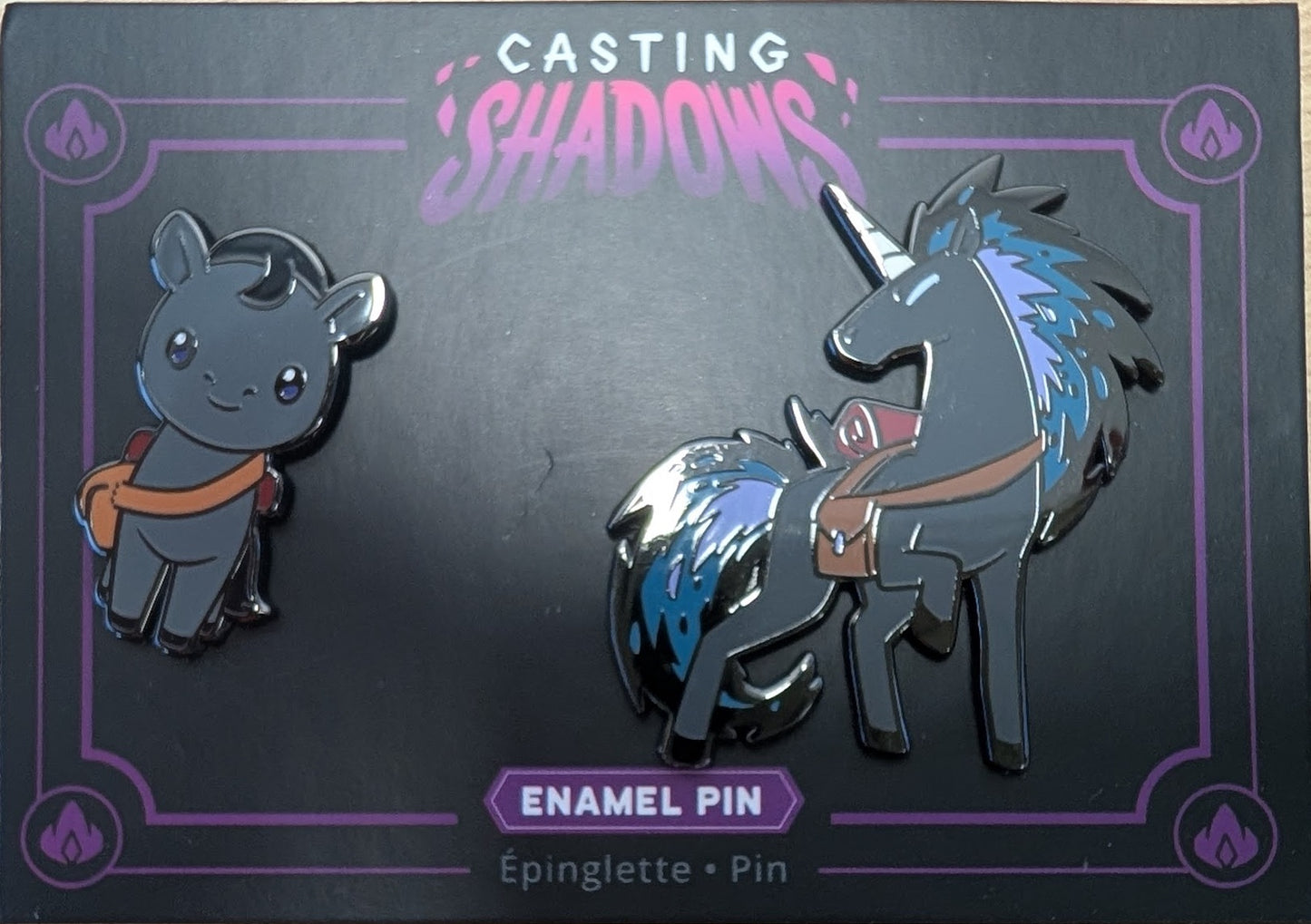 [Grade A] Casting Shadows Lucky Skipper & Lucky the Unstable Enamel Pin