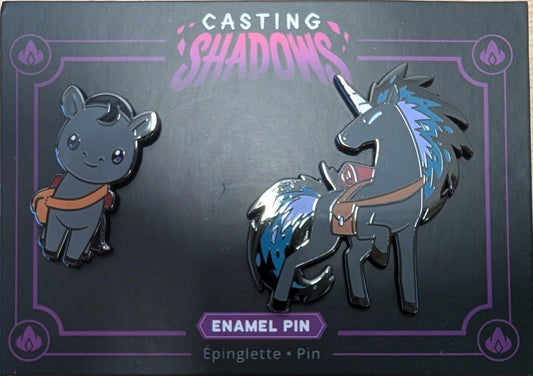 [Grade A] Casting Shadows Lucky Skipper & Lucky the Unstable Enamel Pin