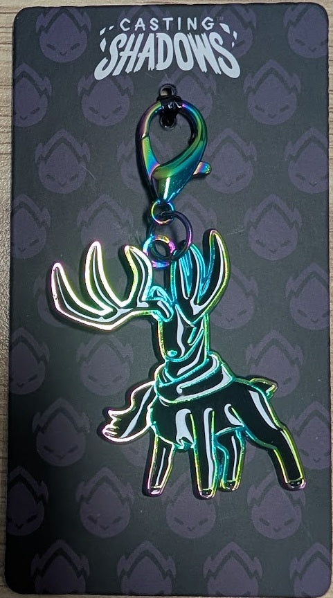 [Grade A] Casting Shadows Charging Stag Enamel Keychain