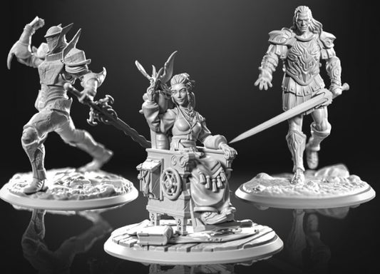 [Grade B] Bonus Miniatures Pack - Nale, Ryn, and Zellion