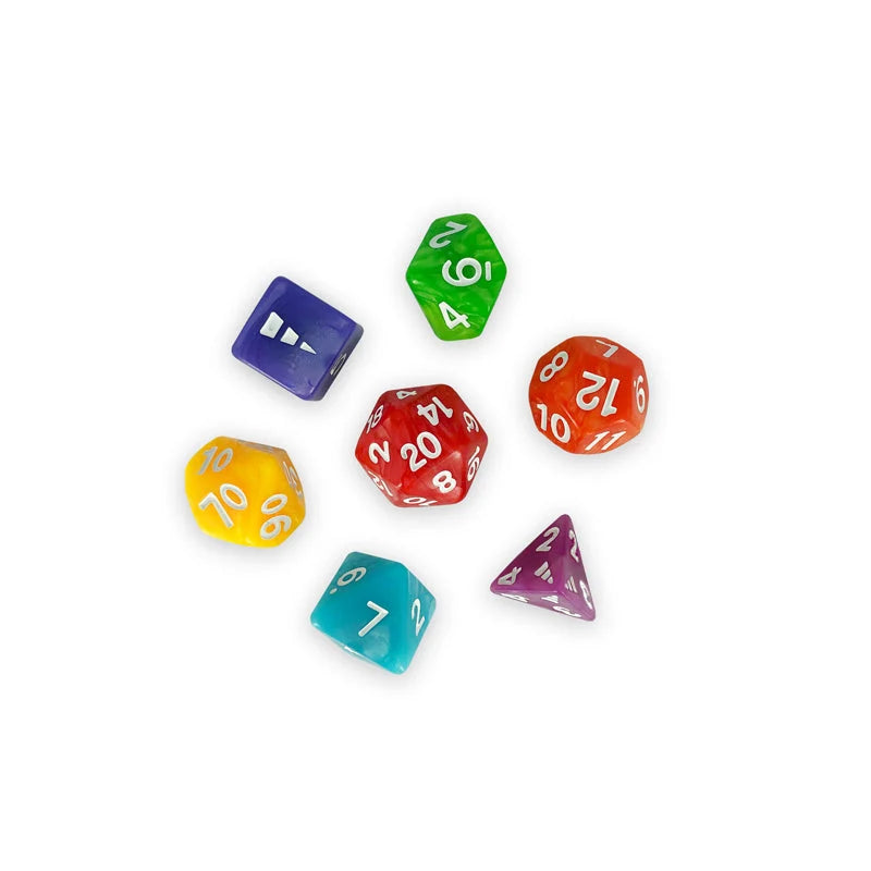 [Grade B] Unstable Unicorns Polyhedral Dice Set (Rainbow)