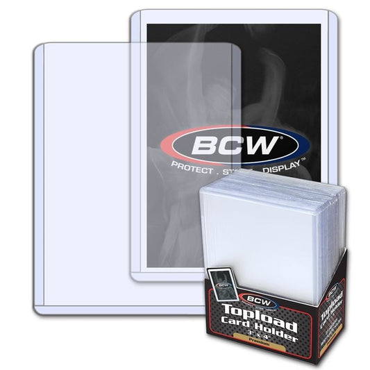 [Grade A] BCW Toploader Card Holder Premium (3" x 4") (25 Holders Per Pack)