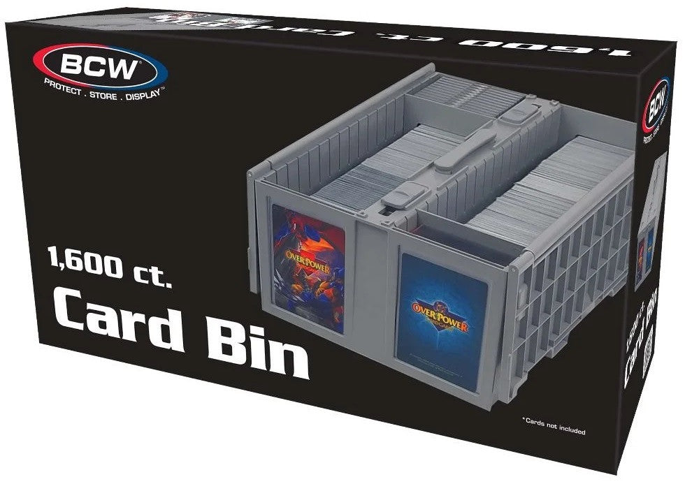 [Grade B] BCW Collectible Card Bin 1600 Gray
