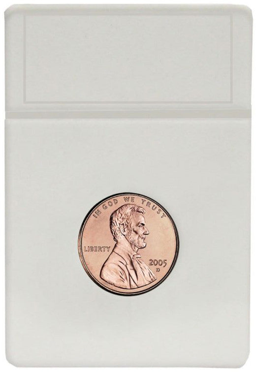 [Grade A] BCW Currency Display Slab Inserts White Penny
