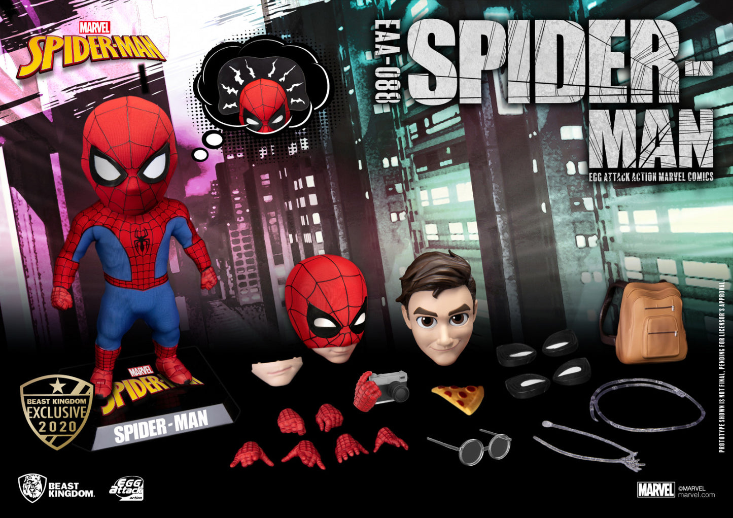[Grade A] Beast Kingdom Egg Attack Action Marvel Comic Peter Parker Spiderman (Summer Exclusive 2020)