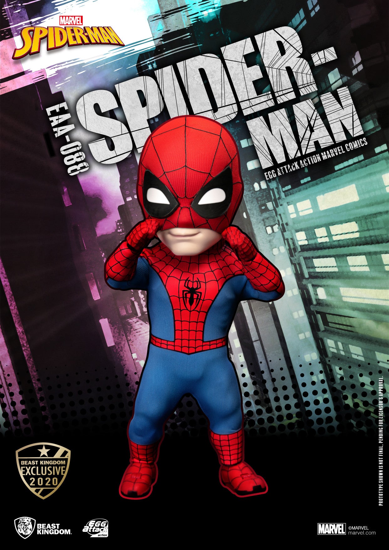 [Grade A] Beast Kingdom Egg Attack Action Marvel Comic Peter Parker Spiderman (Summer Exclusive 2020)