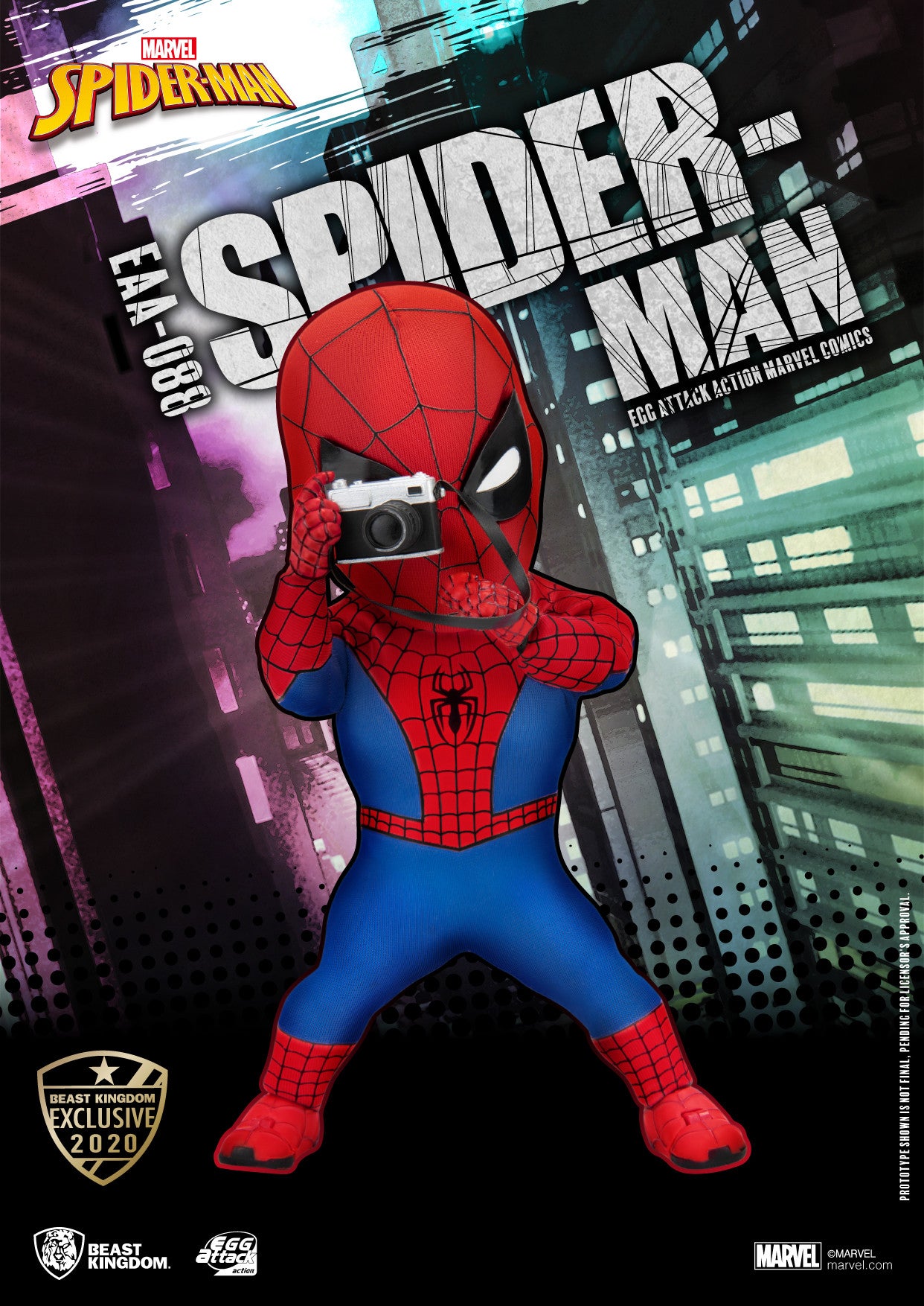 [Grade A] Beast Kingdom Egg Attack Action Marvel Comic Peter Parker Spiderman (Summer Exclusive 2020)