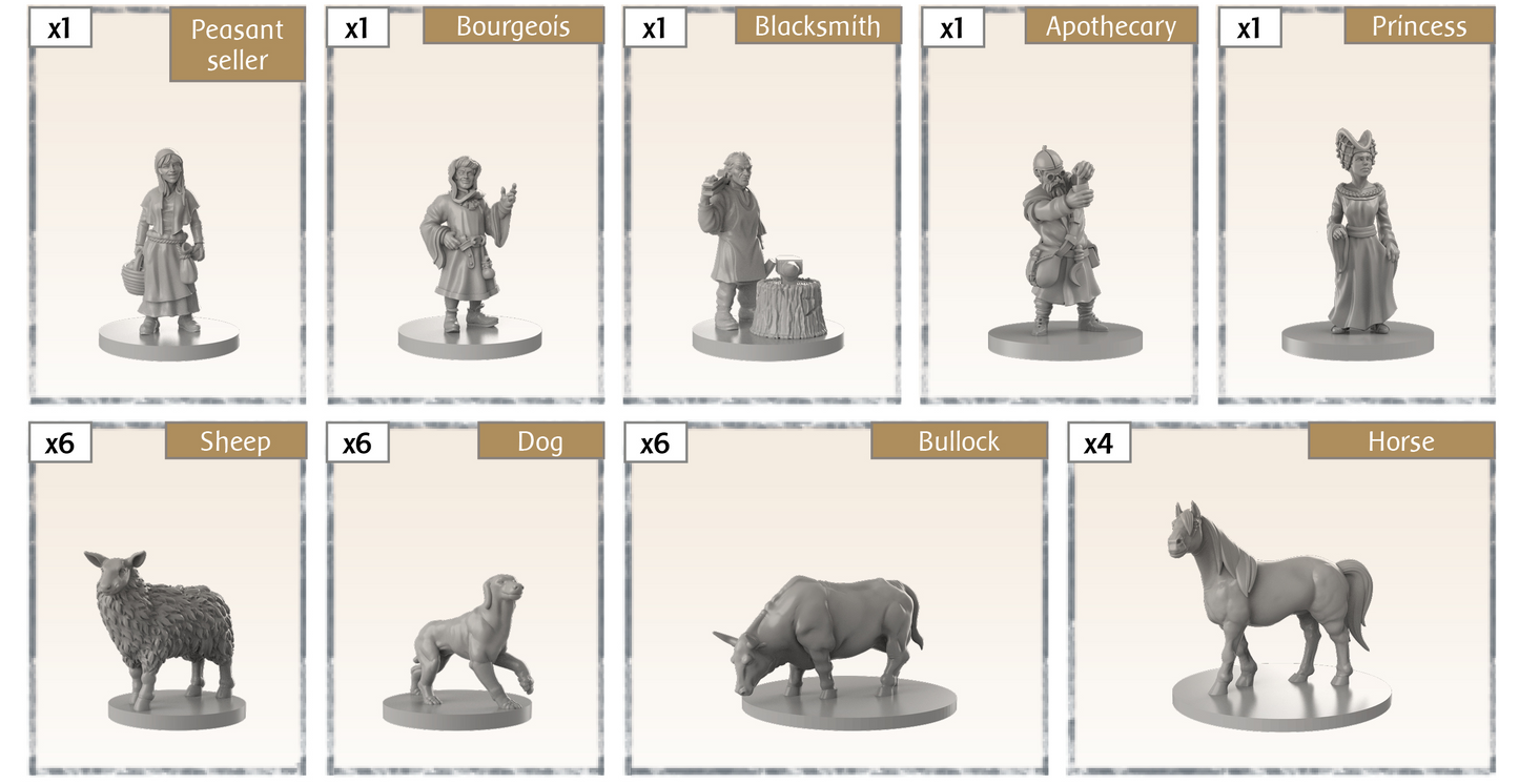 Time of Legends Joan of Arc Village 2. Miniatures Only!