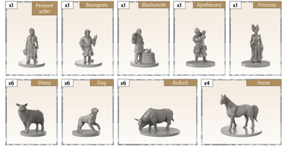 Time of Legends Joan of Arc Village 2. Miniatures Only!