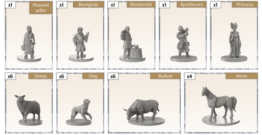 Time of Legends Joan of Arc Village 2. Miniatures Only!