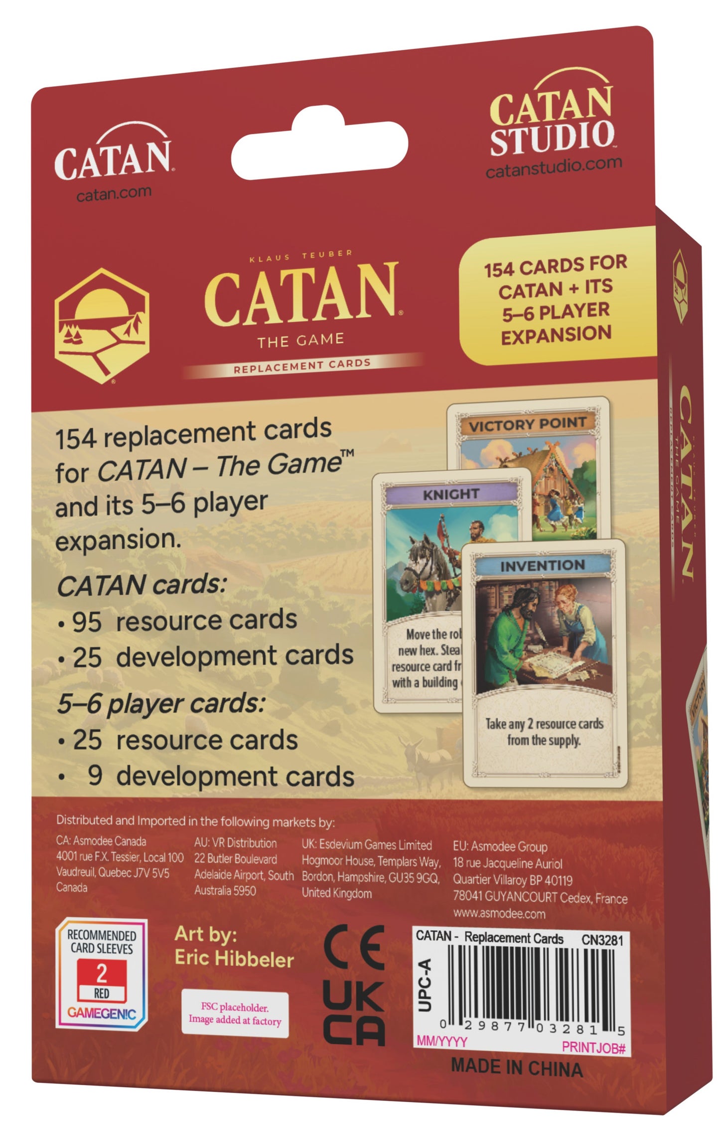 [Grade A] CATAN (6th Edition) - Base Game Card Accessory