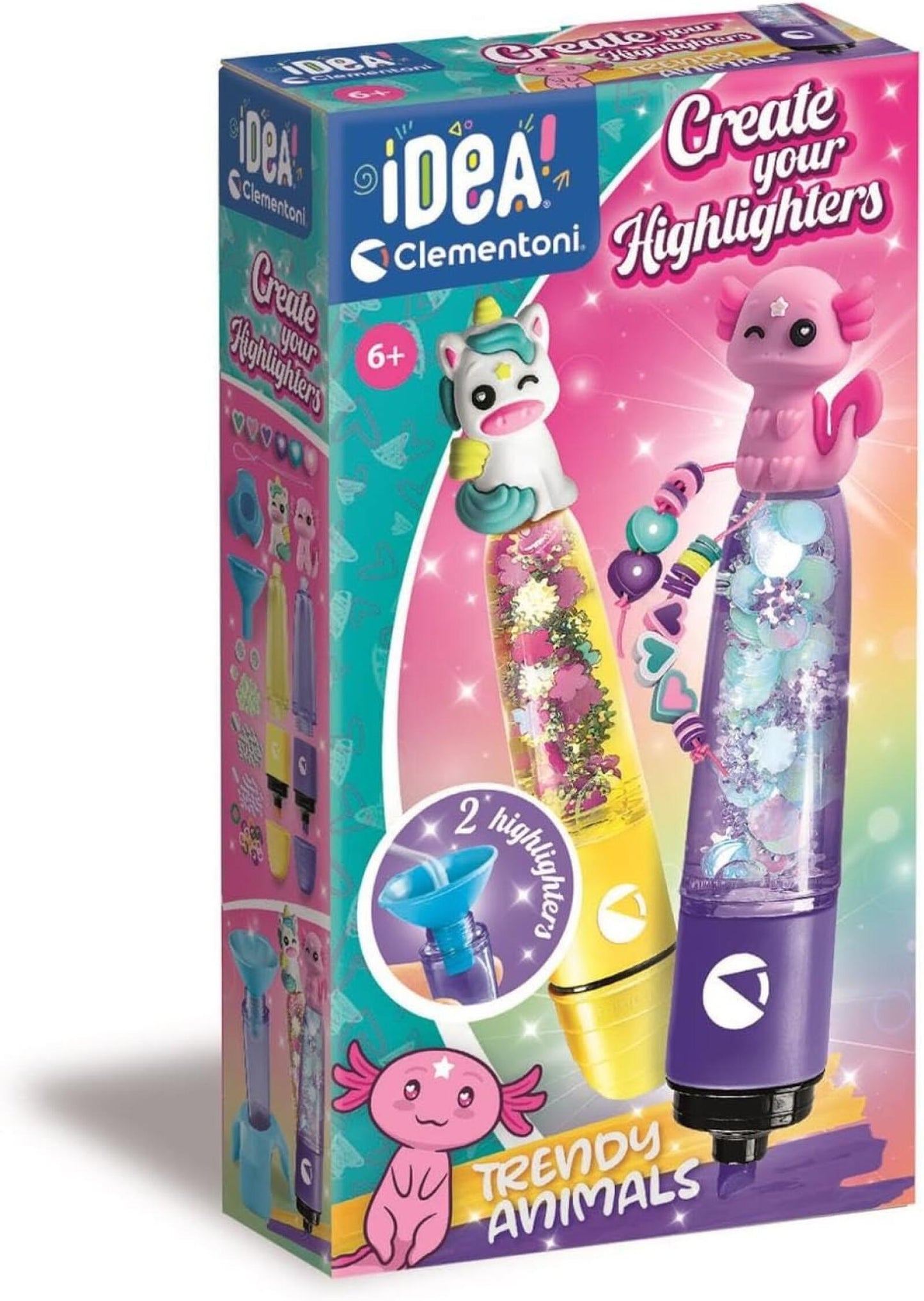 [Grade A] Clementoni Small Highlighter Lab - Trendy Animals