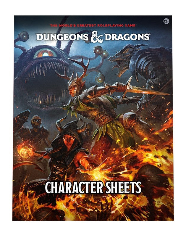 [Grade A] D&D Dungeons & Dragons Character Sheets (2024)