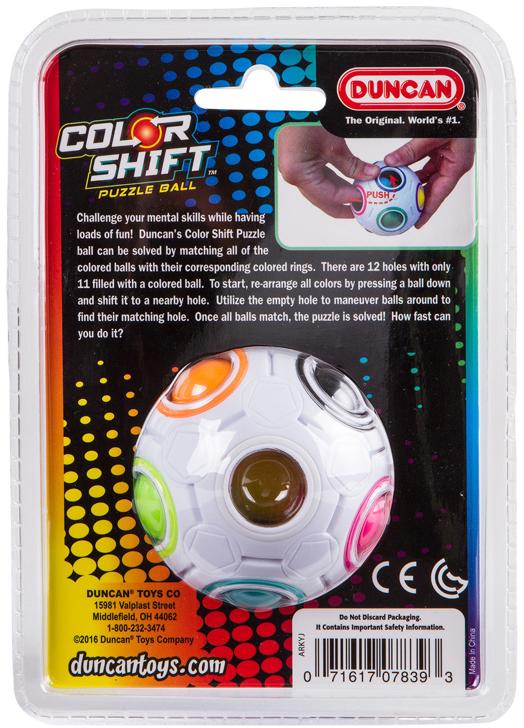 [Grade B] Duncan Color Shift Puzzle Ball