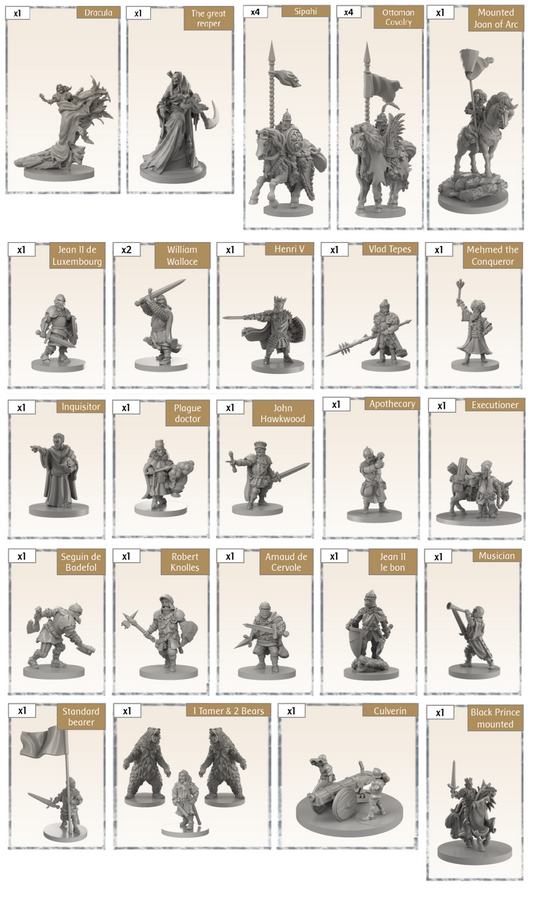 Time of Legends Joan of Arc 1.5 Reliquary 1. Miniatures Only!