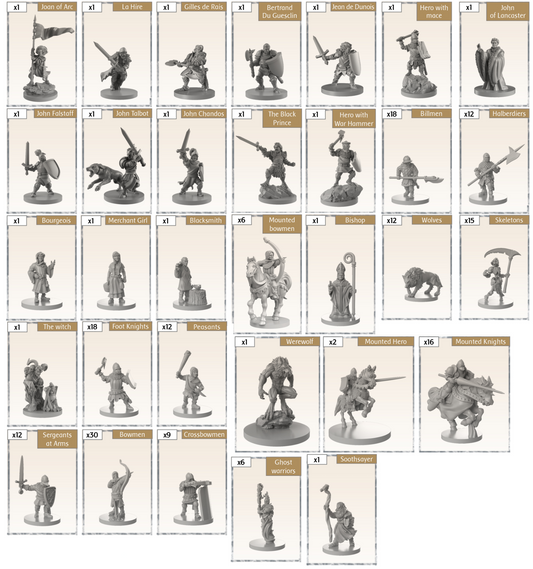 Time of Legends Joan of Arc Core Box 1. Miniatures Only!