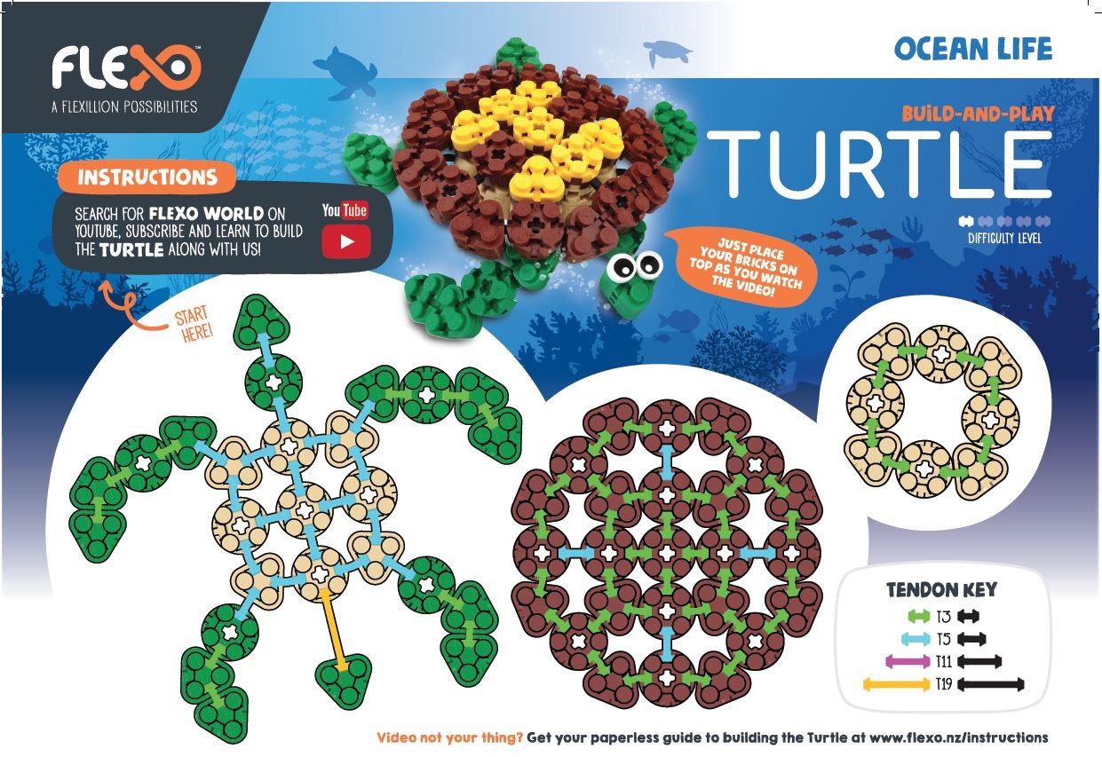 [Grade B] Flexo Ocean Life Turtle