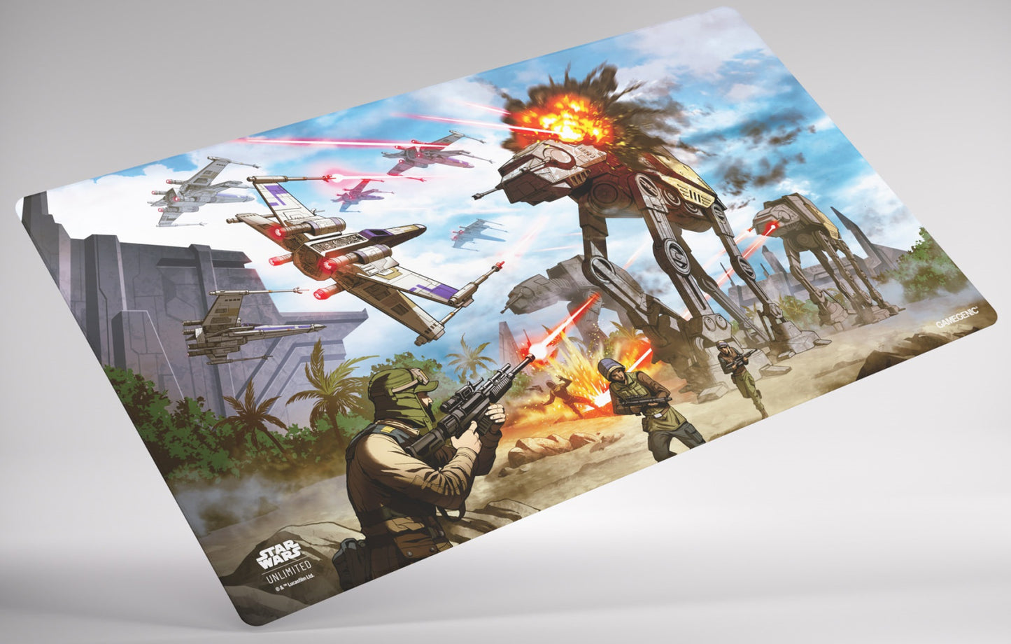 [Grade A] Star Wars Unlimited Game Mat - Battle of Scarif