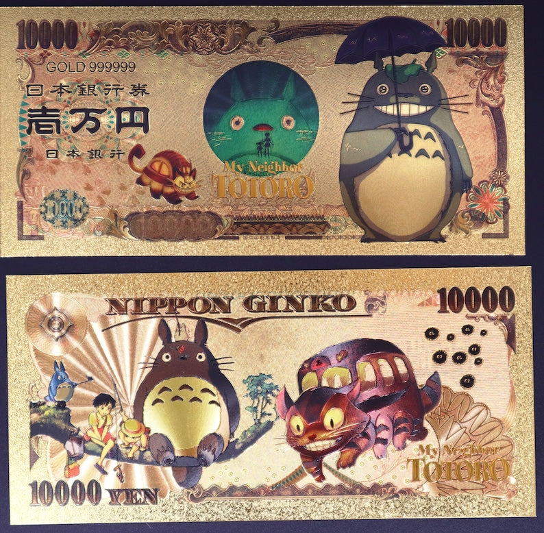 My Neighbor Totoro Collectible Golden Foil Banknotes