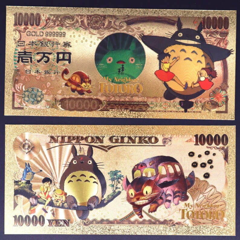 My Neighbor Totoro Collectible Golden Foil Banknotes