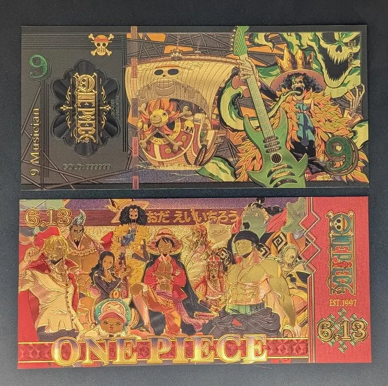 One Piece Deluxe Collectible Golden Foil Banknote