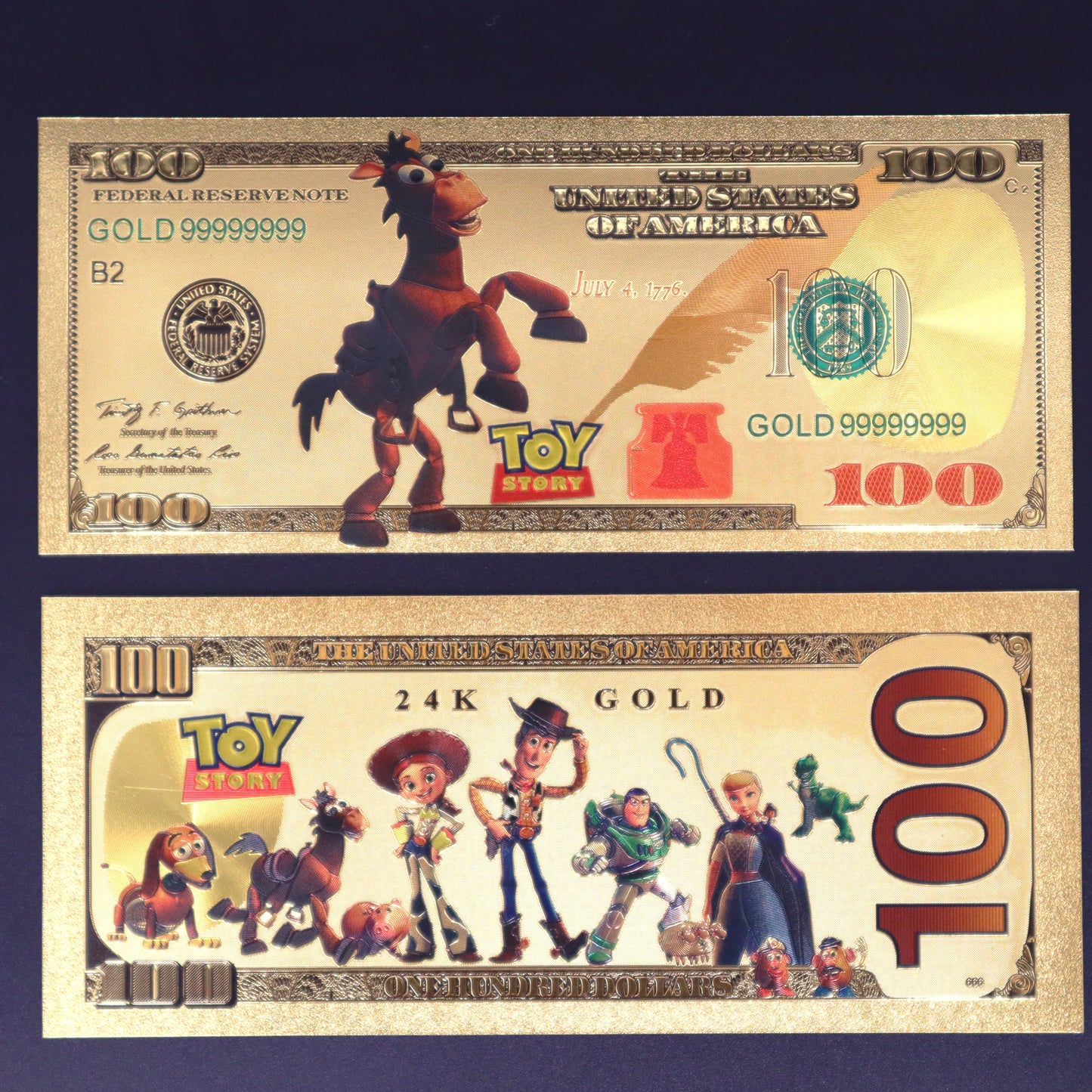 Toy Story Collectible Golden Foil Banknotes