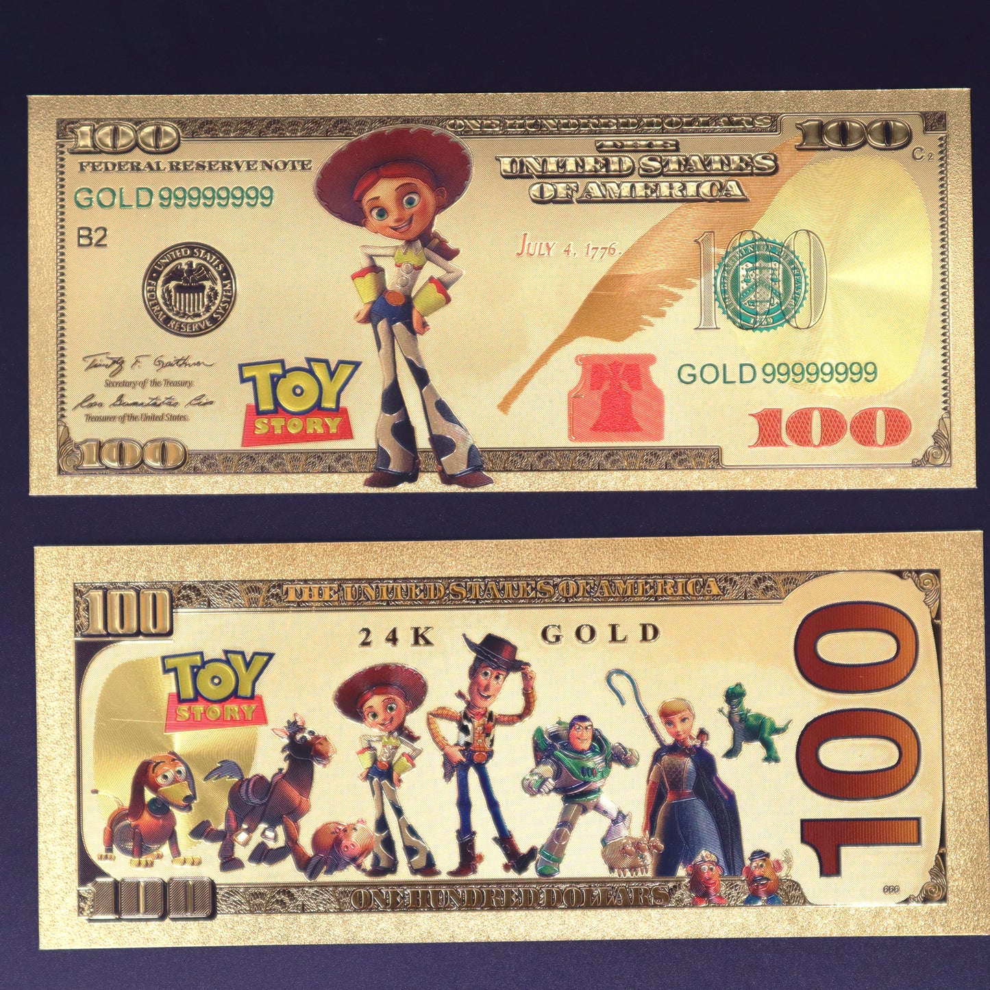Toy Story Collectible Golden Foil Banknotes