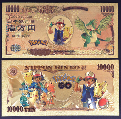 Pokemon Collectible Golden Foil Banknote - 2