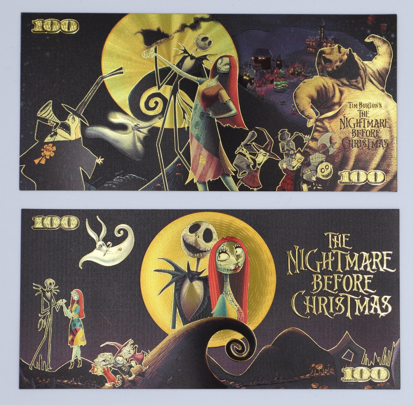 The Nightmare before Christmas - Collectible Golden Foil Banknote