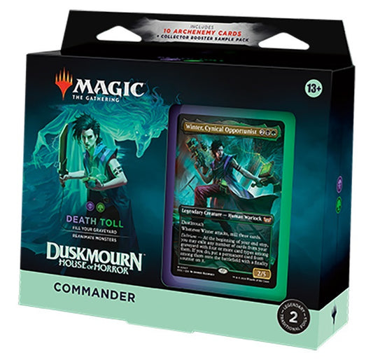 Magic the Gathering Duskmourn House of Horror Commander Deck Death Toll BLACK/GREEN (SD2)