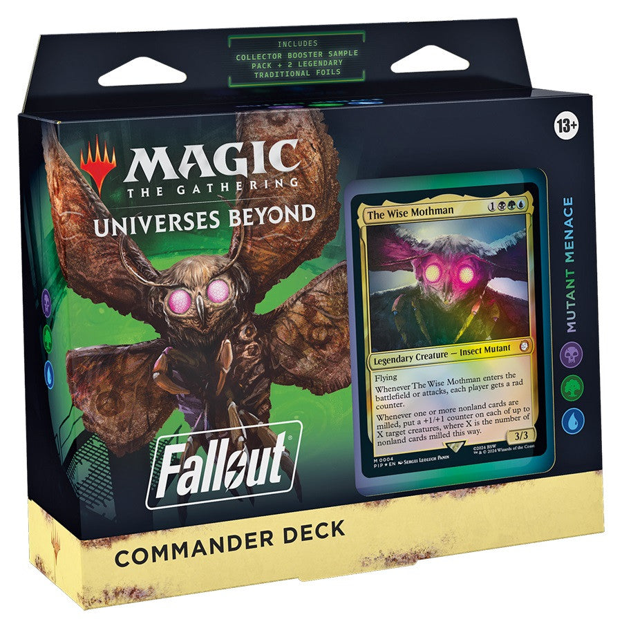 [Grade A] Magic the Gathering Fallout Commander Decks Mutant Menace BLACK/GREEN/BLUE