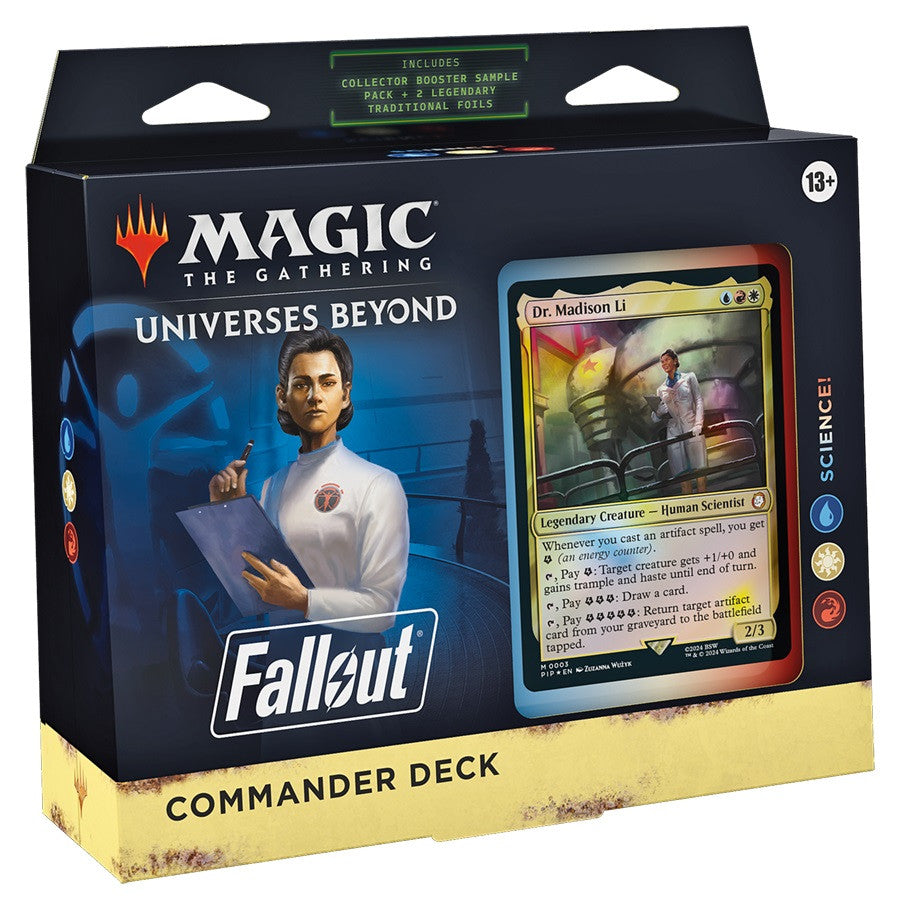 Magic the Gathering Fallout Commander Decks Science! BLUE/WHITE/RED (SD3)