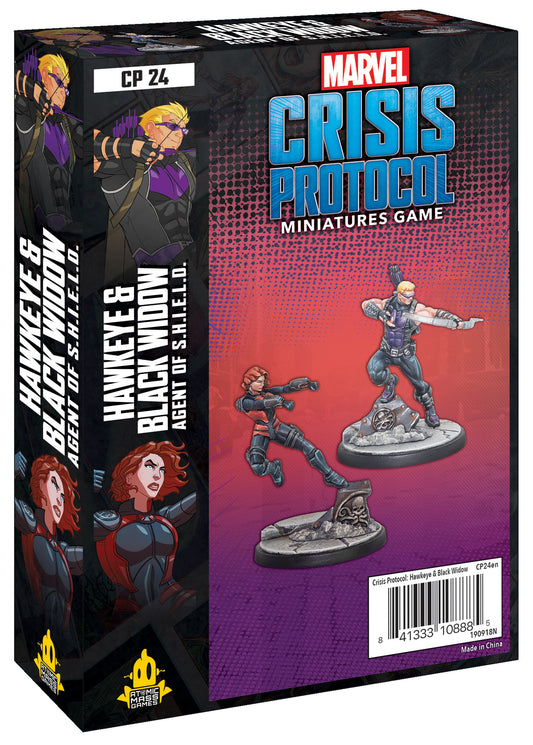 [Grade B] Marvel Crisis Protocol Hawkeye and Black Widow