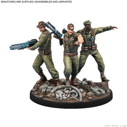 [Grade A] Marvel Crisis Protocol Nick Fury Sr & the Howling Commandos