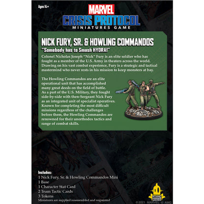 [Grade A] Marvel Crisis Protocol Nick Fury Sr & the Howling Commandos