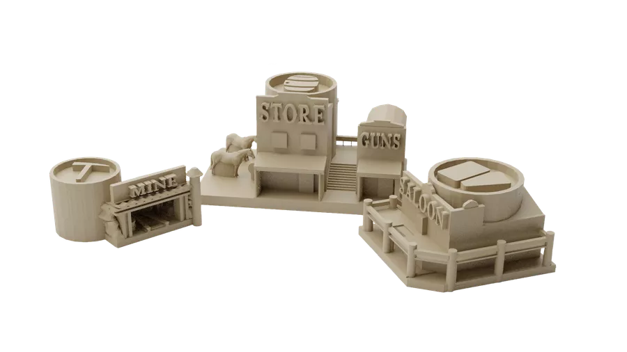 [Grade A] Western Legends: Building Up That West World (3D Buildings)