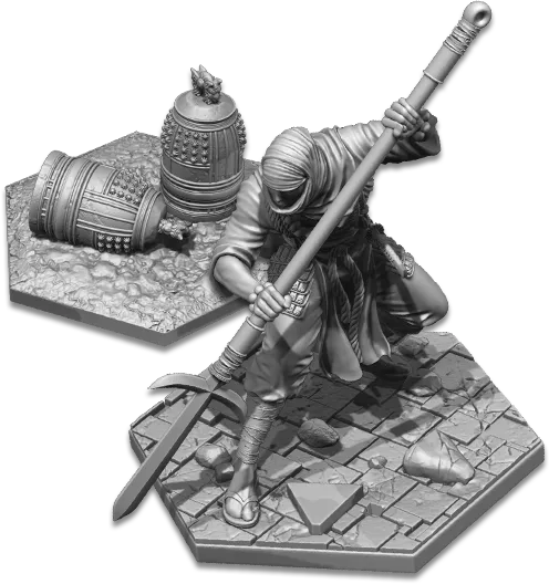 [Grade A] Senjutsu - 54mm Printed Miniature Monk