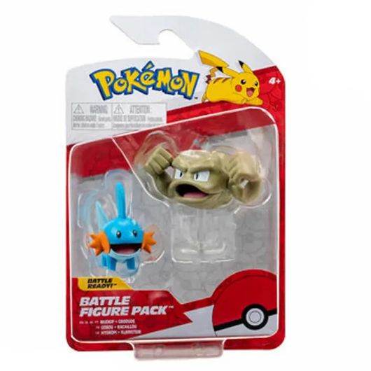 [Grade D] Pokemon Battle Figure Pack - Mudkip & Geodude