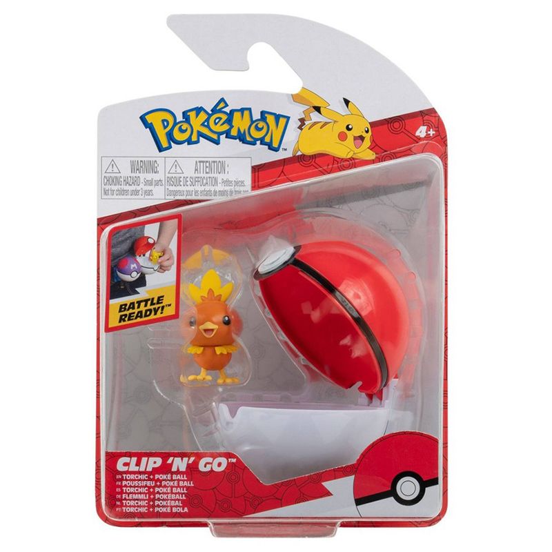 [Grade B] Pokemon Clip 'N' Go Torchic + Poke Ball