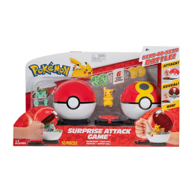 [Grade B] Pokemon Surprise Attack Game Pikachu and Bulbasaur