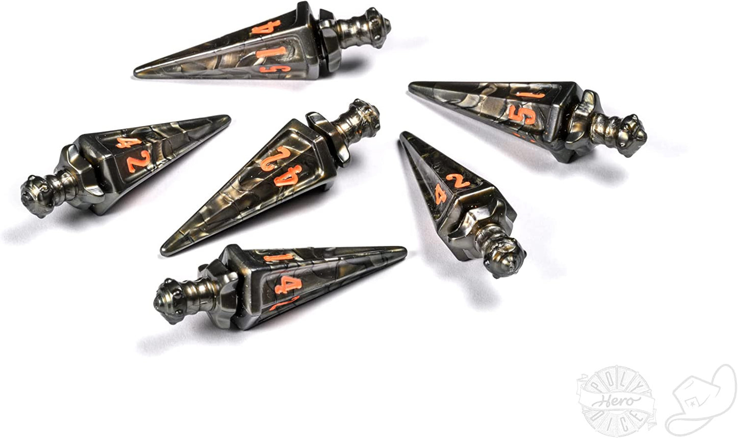 [Grade A] PolyHero Warrior 6d6 Swords Steel Grey