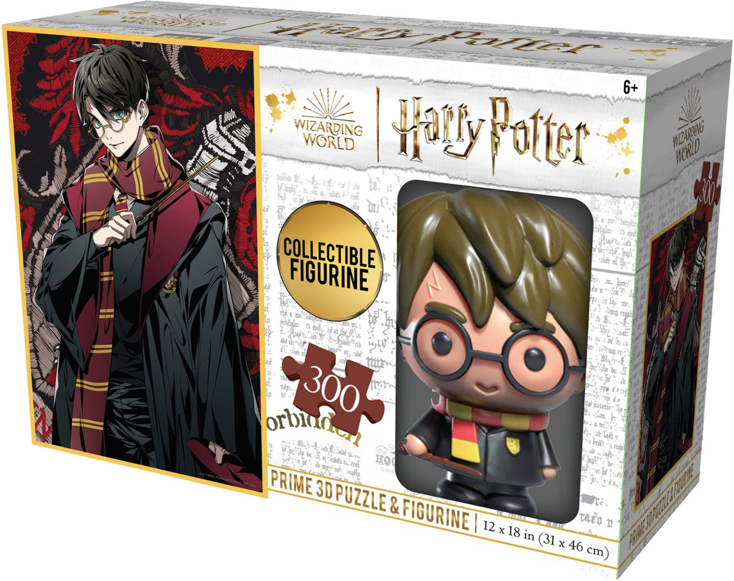 [Grade B] Prime3D Puzzle and Figurine - Harry Potter - Harry Potter 300 Piece 3D Puzzle