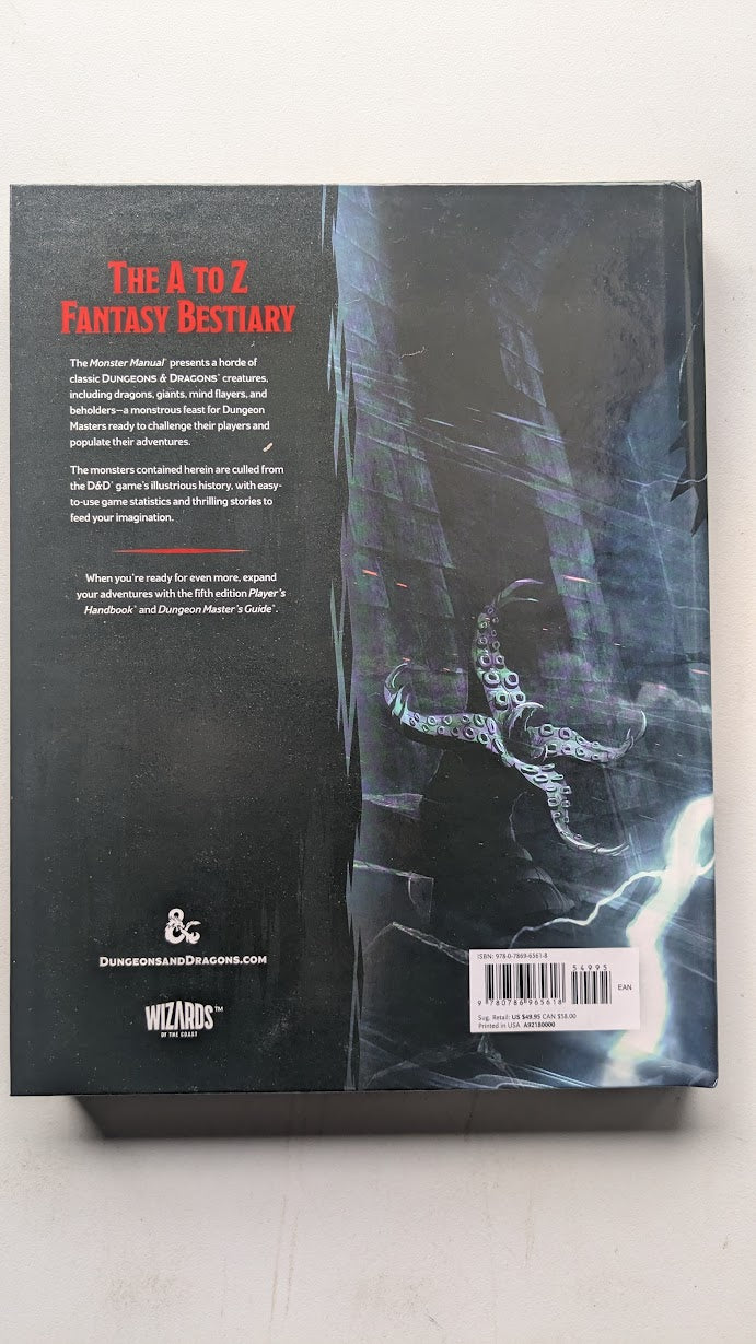 D&D Dungeons & Dragons Monster Manual Hardcover