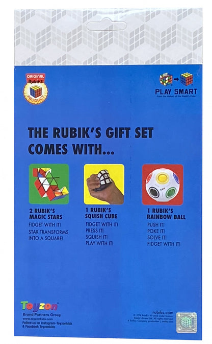 [Grade C] Rubiks Gift Set (Includes Rainbow Ball, Squishy Cube and Magic Star)