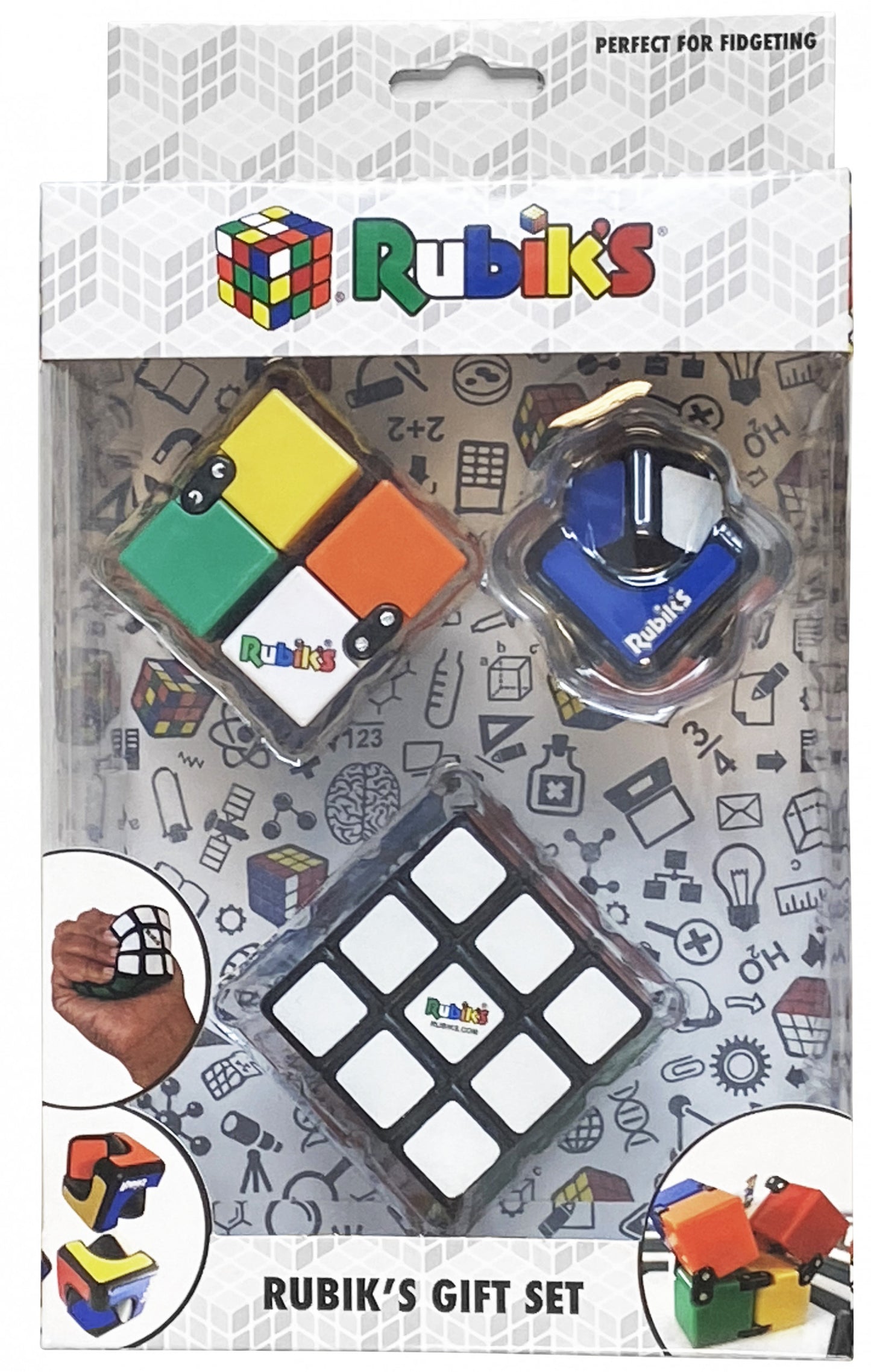 [Grade C] Rubiks Gift Set (Includes Squishy Cube, Infinity Cube and Spin Cublet)