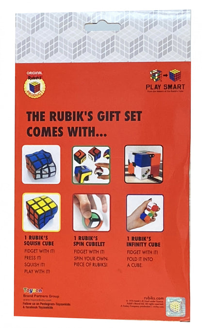 [Grade C] Rubiks Gift Set (Includes Squishy Cube, Infinity Cube and Spin Cublet)