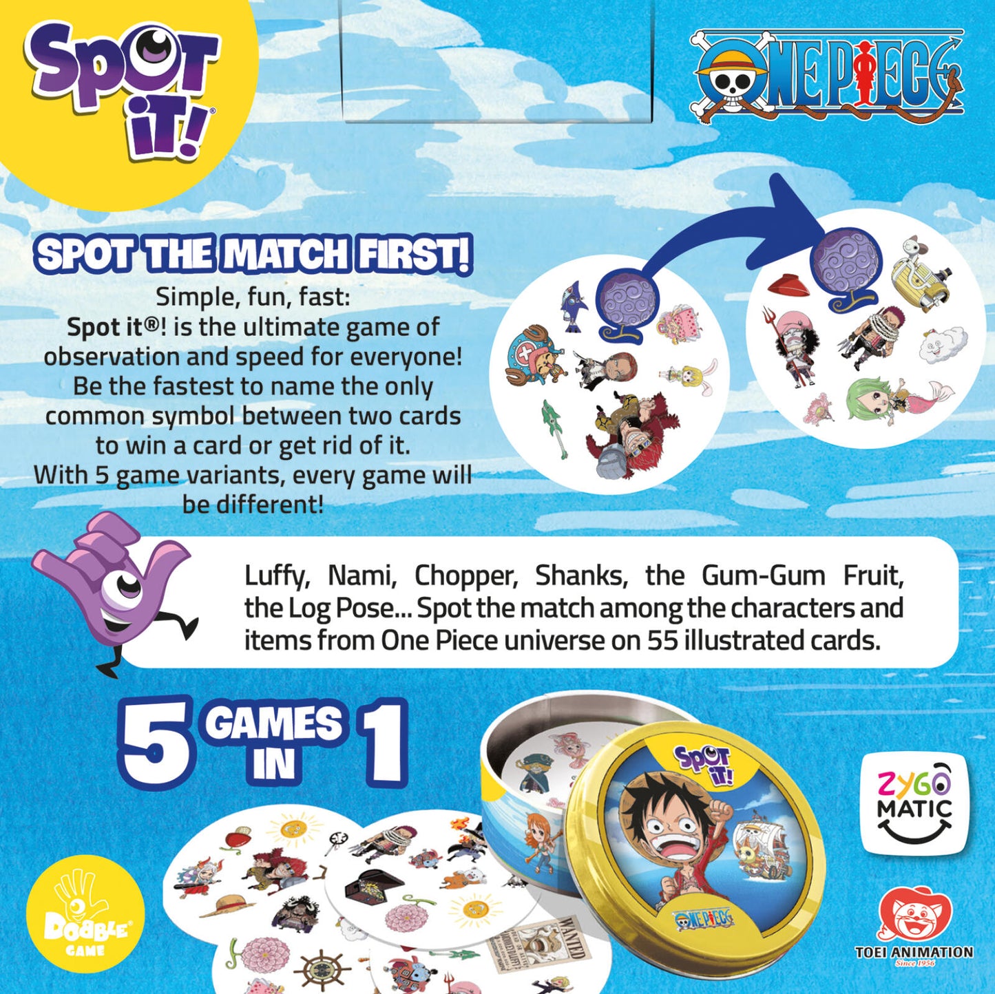 [Grade D] Spot It! - One Piece