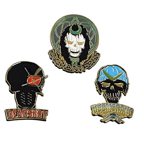[Grade A] Suicide Squad Set #1 (Boomerang, Deadshot, Enchantress) Enamel Pin