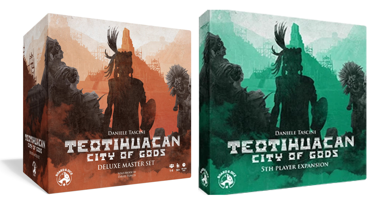 Teotihuacan Cities of Gods Deluxe Master Set + Teotihuacan Cities of Gods 5th Player Expansion